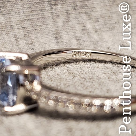 SOLID 925 Sterling Silver Sky Blue Topaz Ring - Picture 4 of 5
